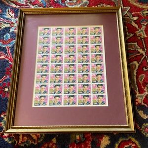 Custom Framed sheet of Elvis 29 cent stamps